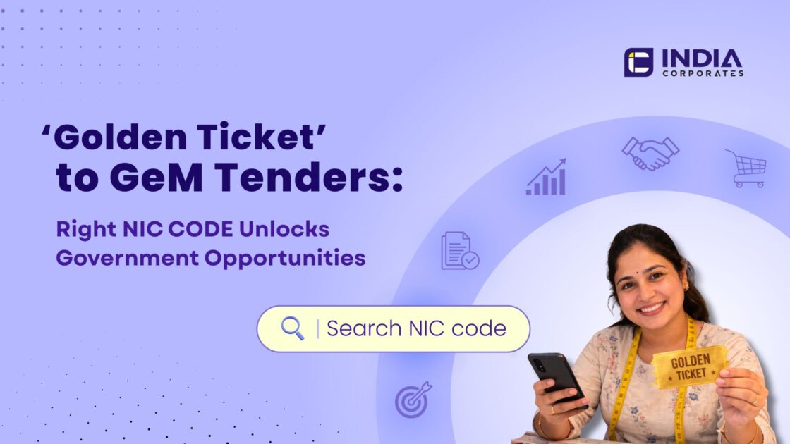 With Right NIC Code get golden ticket to GeM