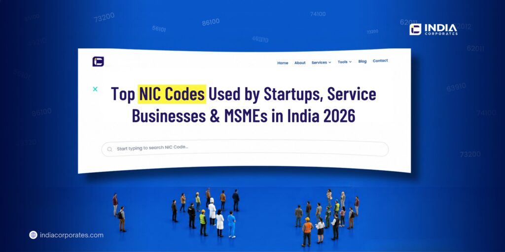 nic code for services used by MSMEs